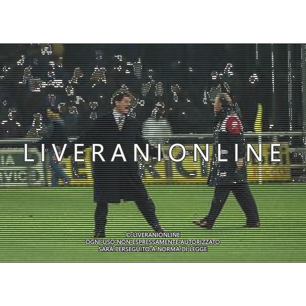19-11-1997 GENOVA OTTAVI DI COPPA ITALIA SAMPDORIA MILAN 1-2 NELLA FOTO FABIO CAPELLO CON ITALO GALBIATI AG ALDO LIVERANI SAS