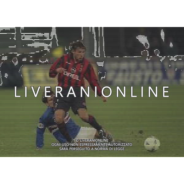 19-11-1997 GENOVA OTTAVI DI COPPA ITALIA SAMPDORIA MILAN 1-2 NELLA FOTO LEONARDO AG ALDO LIVERANI SAS