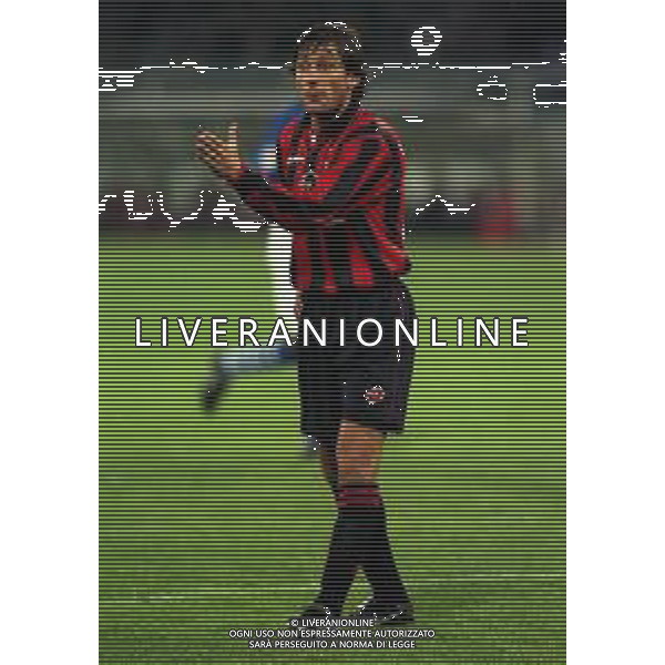 19-11-1997 GENOVA OTTAVI DI COPPA ITALIA SAMPDORIA MILAN 1-2 NELLA FOTO LEONARDO AG ALDO LIVERANI SAS