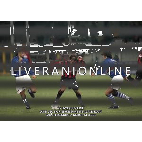 19-11-1997 GENOVA OTTAVI DI COPPA ITALIA SAMPDORIA MILAN 1-2 NELLA FOTO LEONARDO AG ALDO LIVERANI SAS