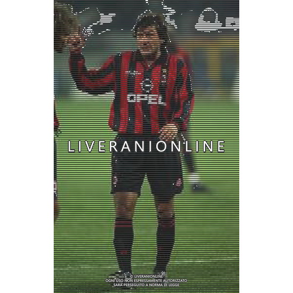 19-11-1997 GENOVA OTTAVI DI COPPA ITALIA SAMPDORIA MILAN 1-2 NELLA FOTO LEONARDO AG ALDO LIVERANI SAS