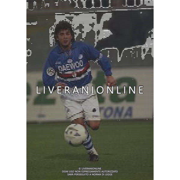 19-11-1997 GENOVA OTTAVI DI COPPA ITALIA SAMPDORIA MILAN 1-2 NELLA FOTO FAUSTO SALSANO AG ALDO LIVERANI SAS