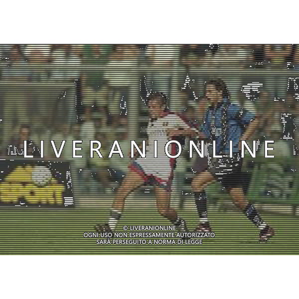 06-09-1998 BERGAMO-CAMPIONATO DI CALCIO SERIE B ATALANTA GENOA 1-0 NELLA FOTO MARCO PIOVANELLI-CRISTIANO DONI AG ALDO LIVERANI SAS