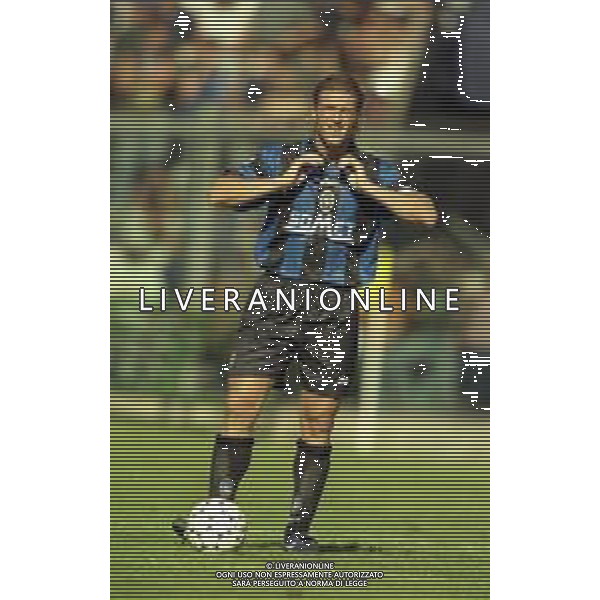 06-09-1998 BERGAMO-CAMPIONATO DI CALCIO SERIE B ATALANTA GENOA 1-0 NELLA FOTO MASSIMO CARRERA AG ALDO LIVERANI SAS