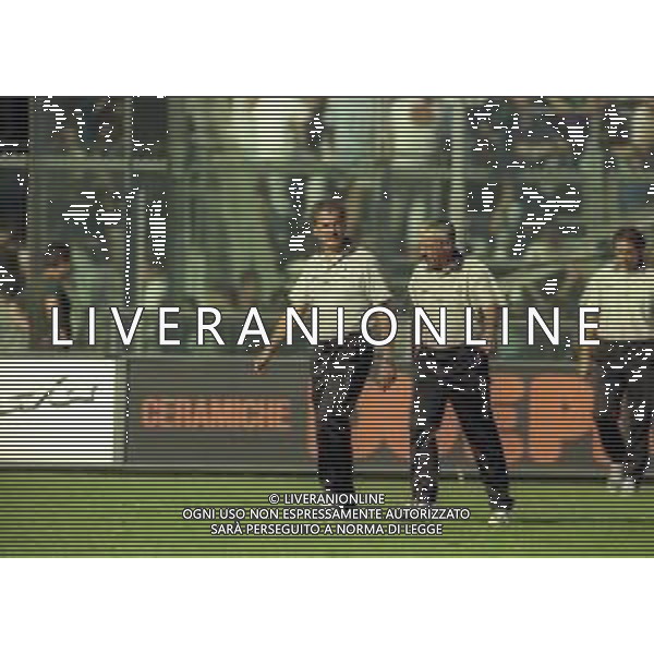 06-09-1998 BERGAMO-CAMPIONATO DI CALCIO SERIE B ATALANTA GENOA 1-0 NELLA FOTO BORTOLO MUTTI E FRANCO FONTANA AG ALDO LIVERANI SAS
