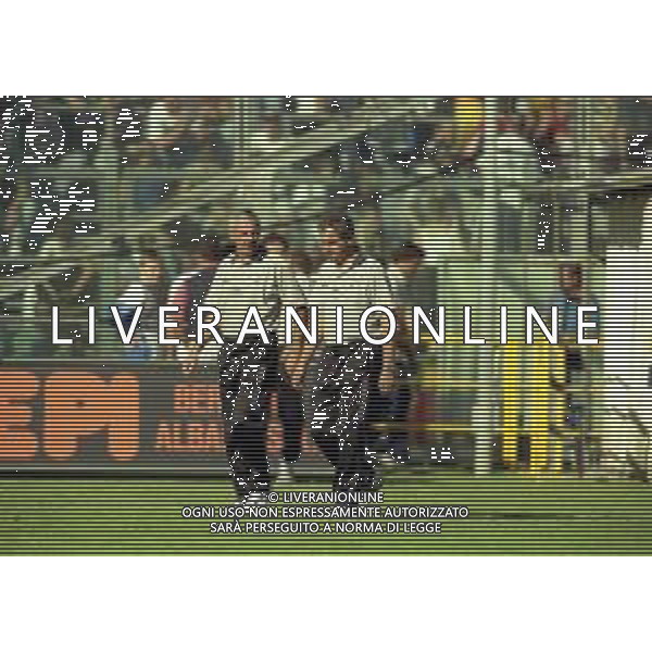 06-09-1998 BERGAMO-CAMPIONATO DI CALCIO SERIE B ATALANTA GENOA 1-0 NELLA FOTO BORTOLO MUTTI E FRANCO FONTANA AG ALDO LIVERANI SAS