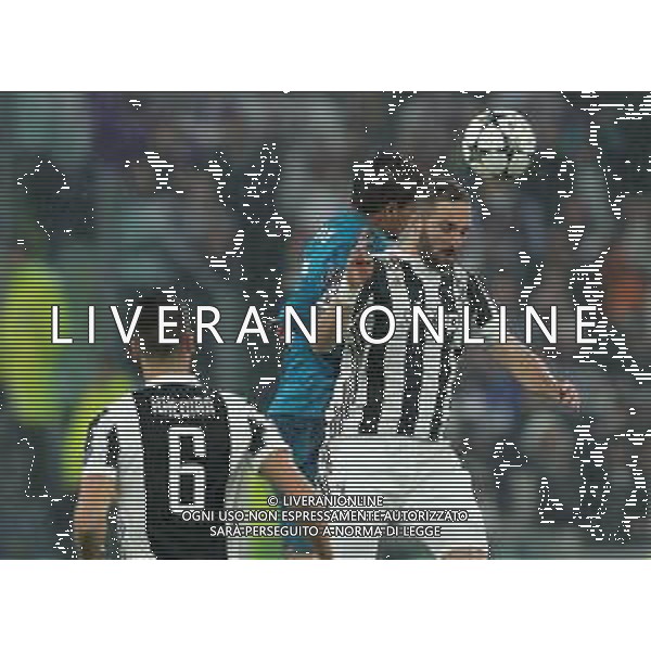 UEFA Champions League 2017/2018 Quarti di Finale Andata Torino - 03.04.2018 Juventus-Real Madrid Nella Foto: Raphael Varane e gonzalo higuain /Ph.Vitez-Ag. Aldo Liverani