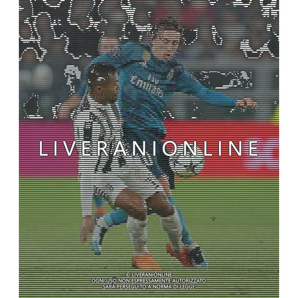 UEFA Champions League 2017/2018 Quarti di Finale Andata Torino - 03.04.2018 Juventus-Real Madrid Nella Foto: Luka modric e alex sandro /Ph.Vitez-Ag. Aldo Liverani