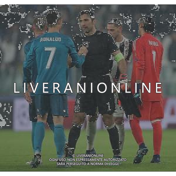UEFA Champions League 2017/2018 Quarti di Finale Andata Torino - 03.04.2018 Juventus-Real Madrid Nella Foto: gianluigi buffon e cristiano ronaldo a fine gara /Ph.Vitez-Ag. Aldo Liverani