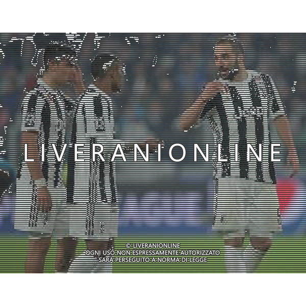 UEFA Champions League 2017/2018 Quarti di Finale Andata Torino - 03.04.2018 Juventus-Real Madrid Nella Foto:Douglas Costa - Paulo Dybala - Higuain Gonzalo /Ph.Vitez-Ag. Aldo Liverani