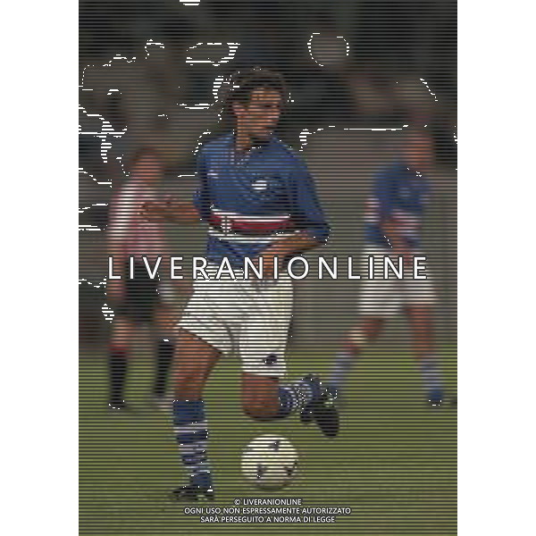 16-09-1997 GENOVA COPPA UEFA SAMPDORIA ATLETICO BILBAO 1-2 NELLA FOTO MARCO FRANCESCHETTI AG ALDO LIVERANI SAS