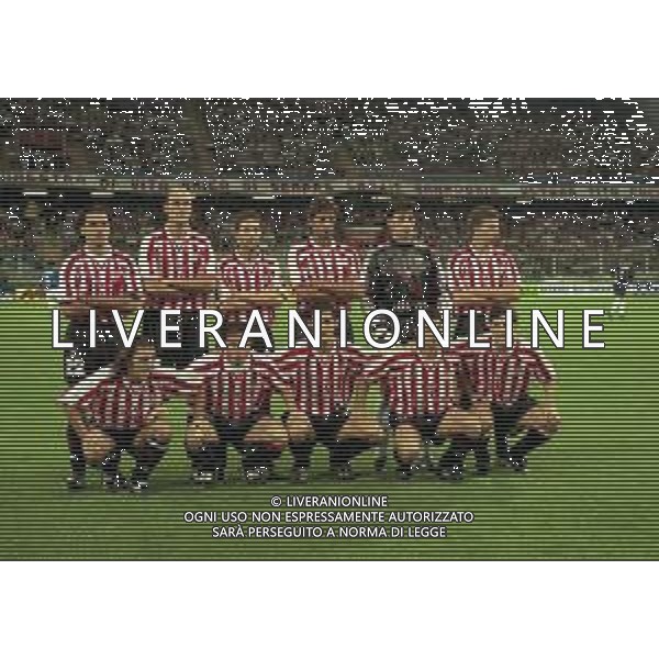16-09-1997 GENOVA COPPA UEFA SAMPDORIA ATLETICO BILBAO 1-2 NELLA FOTO FORMAZIONE ATLETICO BILBAO AG ALDO LIVERANI SAS