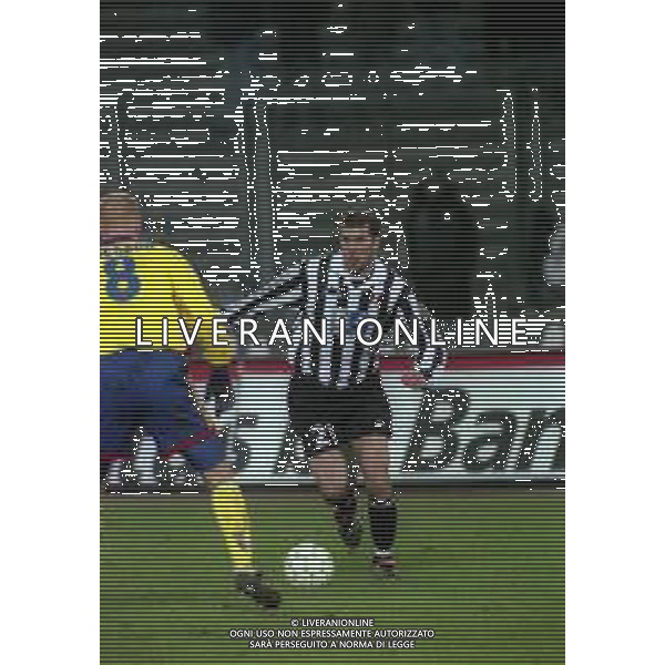 13-01-1999 TORINO - COPPA ITALIA JUVENTUS BOLOGNA 1-2 NELLA FOTO ZINEDINE ZIDANE AG ALDO LIVERANI SAS