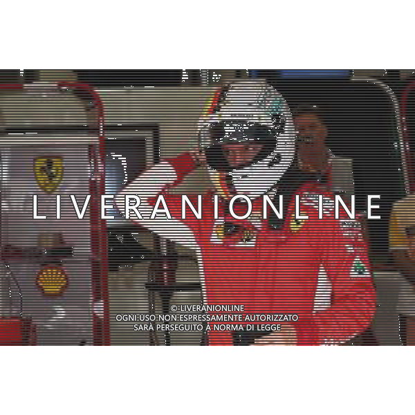 Sebastian Vettel (GER) Ferrari. / AGENZIA ALDO LIVERANI SAS - ITALY ONLY EDITORIAL USE ONLY - F1 Motor Racing - Formula One World Championship - Bahrain Grand Prix - Prove Ufficiali Qualifiche Sakhir, Bahrain 07.04.2018