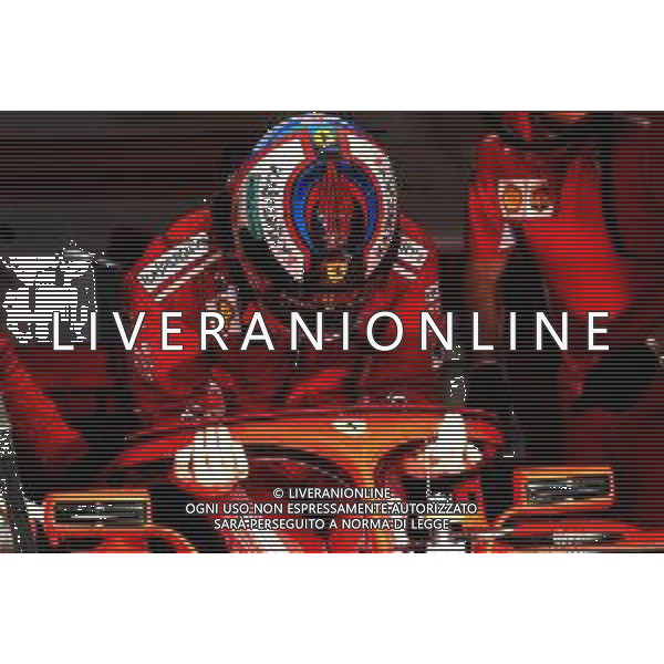 Kimi Raikkonen (FIN) Ferrari SF71H. / AGENZIA ALDO LIVERANI SAS - ITALY ONLY EDITORIAL USE ONLY - F1 Motor Racing - Formula One World Championship - Bahrain Grand Prix - Prove Ufficiali Qualifiche Sakhir, Bahrain 07.04.2018