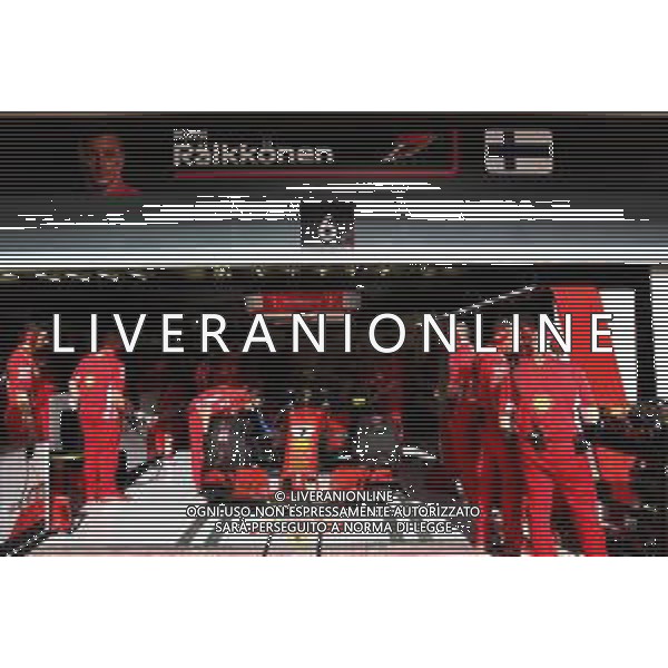 Kimi Raikkonen (FIN) Ferrari SF71H. / AGENZIA ALDO LIVERANI SAS - ITALY ONLY EDITORIAL USE ONLY - F1 Motor Racing - Formula One World Championship - Bahrain Grand Prix - Prove Ufficiali Qualifiche Sakhir, Bahrain 07.04.2018