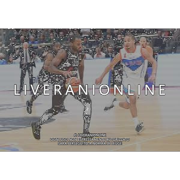 VIRTUS BOLOGNA - CANTU\' BASKET CAMPIONATO SERIE A1 07 APRILE 2018 NELLA FOTO Oliver Lafayette e JAIME SMITH ©OPTIMAFOTO / AGENZIA ALDO LIVERANI SAS