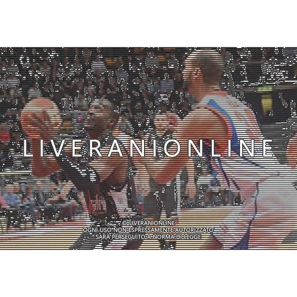 VIRTUS BOLOGNA - CANTU\' BASKET CAMPIONATO SERIE A1 07 APRILE 2018 NELLA FOTO Michael Umeh ©OPTIMAFOTO / AGENZIA ALDO LIVERANI SAS