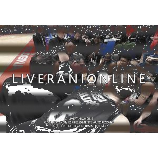 VIRTUS BOLOGNA - CANTU\' BASKET CAMPIONATO SERIE A1 07 APRILE 2018 NELLA FOTO TIME OUT ALESSANDRO RAMAGLI ©OPTIMAFOTO / AGENZIA ALDO LIVERANI SAS