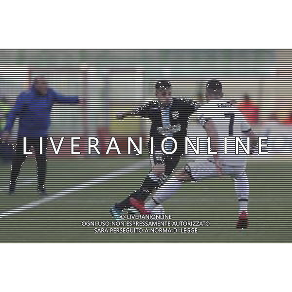CESENA - VIRTUS ENTELLA serie B ConTe.it 08/04/2018 nella foto: Gatto Leonardo FAZZI NICOLÒ ©Claudio Zamagni/Agenzia Aldo Liverani Gatto Leonardo and FAZZI NICOLÒ during Serie B conTe.it match between Cesena and Virtus Entella at Stadio Orogel Dino Manuzzi on April 08, 2018 in Cesena, Italy. photo credit by Claudio Zamagni/Aldo Liverani Photo Agency