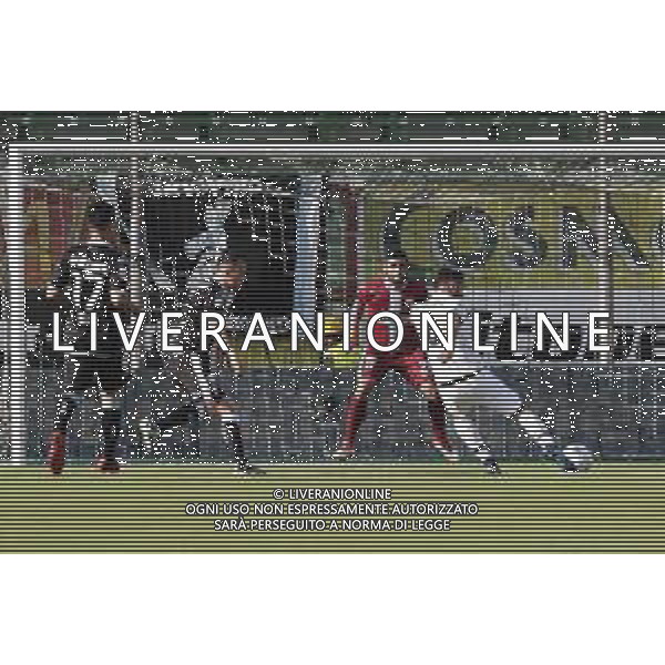 CESENA - VIRTUS ENTELLA serie B ConTe.it 08/04/2018 nella foto: goal SCHIAVONE ANDREA ©Claudio Zamagni/Agenzia Aldo Liverani goal SCHIAVONE ANDREA during Serie B conTe.it match between Cesena and Virtus Entella at Stadio Orogel Dino Manuzzi on April 08, 2018 in Cesena, Italy. photo credit by Claudio Zamagni/Aldo Liverani Photo Agency