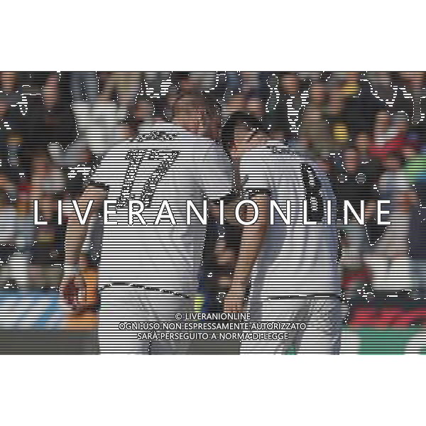 CESENA - VIRTUS ENTELLA serie B ConTe.it 08/04/2018 nella foto: FEDELE MATTEO SCHIAVONE ANDREA ©Claudio Zamagni/Agenzia Aldo Liverani FEDELE MATTEO SCHIAVONE ANDREA during Serie B conTe.it match between Cesena and Virtus Entella at Stadio Orogel Dino Manuzzi on April 08, 2018 in Cesena, Italy. photo credit by Claudio Zamagni/Aldo Liverani Photo Agency