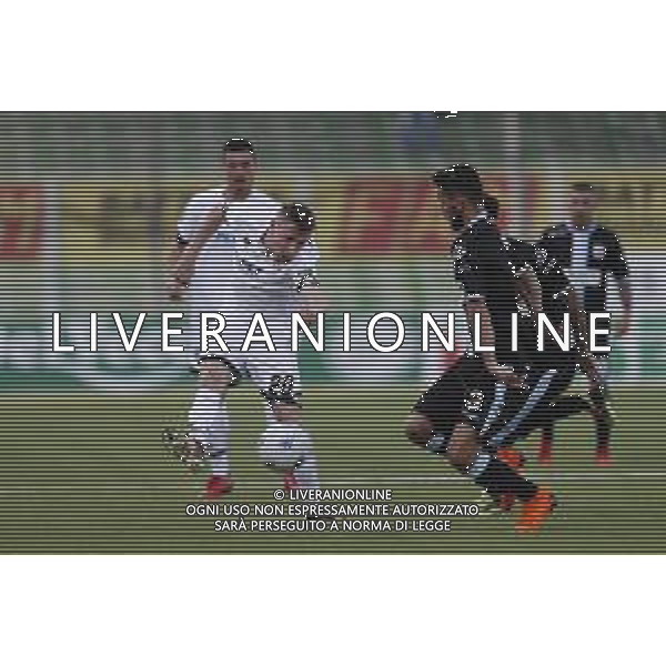 CESENA - VIRTUS ENTELLA serie B ConTe.it 08/04/2018 nella foto: KUPISZ TOMASZ Aliji Naser ©Claudio Zamagni/Agenzia Aldo Liverani KUPISZ TOMASZ Aliji Naser during Serie B conTe.it match between Cesena and Virtus Entella at Stadio Orogel Dino Manuzzi on April 08, 2018 in Cesena, Italy. photo credit by Claudio Zamagni/Aldo Liverani Photo Agency
