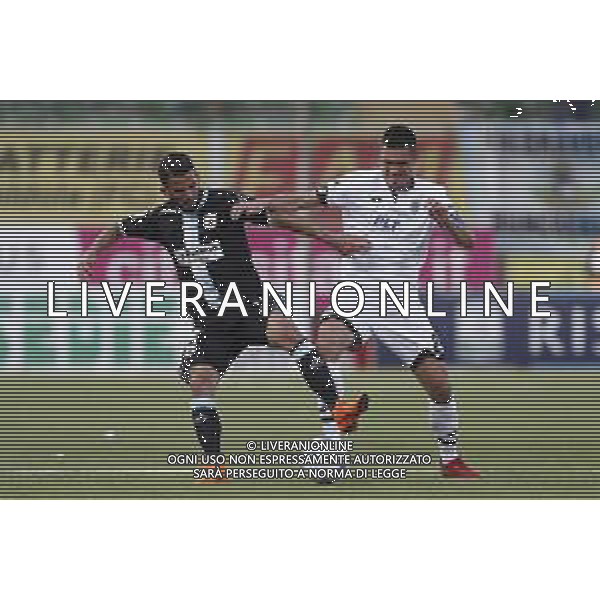CESENA - VIRTUS ENTELLA serie B ConTe.it 08/04/2018 nella foto: Aliji Naserv PERTICONE ROMANO ©Claudio Zamagni/Agenzia Aldo Liverani Aliji Naserv PERTICONE ROMANO during Serie B conTe.it match between Cesena and Virtus Entella at Stadio Orogel Dino Manuzzi on April 08, 2018 in Cesena, Italy. photo credit by Claudio Zamagni/Aldo Liverani Photo Agency