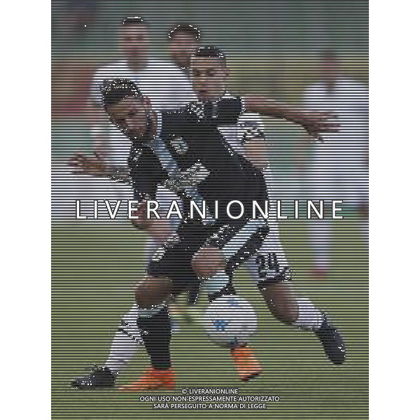 CESENA - VIRTUS ENTELLA serie B ConTe.it 08/04/2018 nella foto: Aliji Naser e VITA ALESSIO ©Claudio Zamagni/Agenzia Aldo Liverani Aliji Naser and VITA ALESSIO during Serie B conTe.it match between Cesena and Virtus Entella at Stadio Orogel Dino Manuzzi on April 08, 2018 in Cesena, Italy. photo credit by Claudio Zamagni/Aldo Liverani Photo Agency