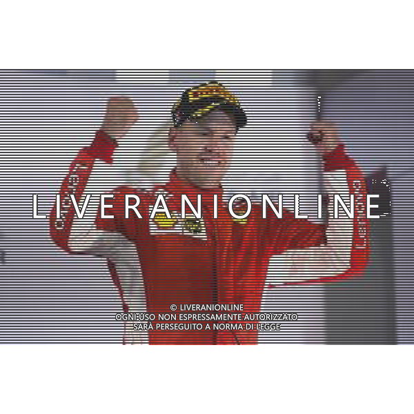 Sebastian Vettel (GER) Scuderia Ferrari 08.04.2018. Formula 1 World Championship, Rd 2, Bahrain Grand Prix, Sakhir, Bahrain, Race Day. / AGENZIA ALDO LIVERANI SAS - ITALY ONLY EDITORIAL USE ONLY - F1 Motor Racing - Formula One World Championship - Bahrain Grand Prix - Race Day - Sakhir, Bahrain Gara 08.04.2018