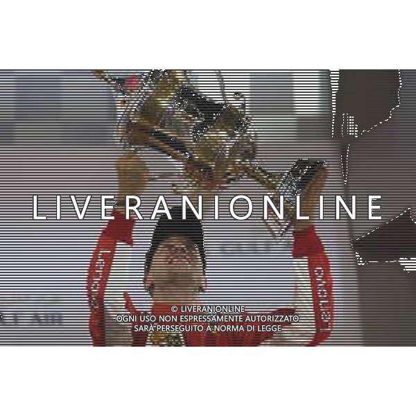 Sebastian Vettel (GER) Scuderia Ferrari 08.04.2018. Formula 1 World Championship, Rd 2, Bahrain Grand Prix, Sakhir, Bahrain, Race Day. / AGENZIA ALDO LIVERANI SAS - ITALY ONLY EDITORIAL USE ONLY - F1 Motor Racing - Formula One World Championship - Bahrain Grand Prix - Race Day - Sakhir, Bahrain Gara 08.04.2018