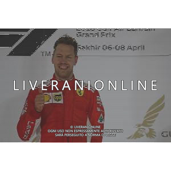 1st place Sebastian Vettel (GER) Ferrari SF71H. 08.04.2018. Formula 1 World Championship, Rd 2, Bahrain Grand Prix, Sakhir, Bahrain, Race Day. / AGENZIA ALDO LIVERANI SAS - ITALY ONLY EDITORIAL USE ONLY - F1 Motor Racing - Formula One World Championship - Bahrain Grand Prix - Race Day - Sakhir, Bahrain Gara 08.04.2018