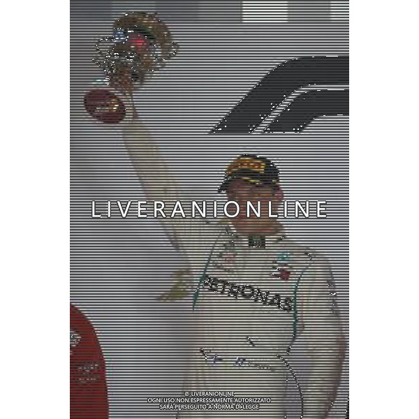 2nd place Valtteri Bottas (FIN) Mercedes AMG F1. 08.04.2018. Formula 1 World Championship, Rd 2, Bahrain Grand Prix, Sakhir, Bahrain, Race Day. / AGENZIA ALDO LIVERANI SAS - ITALY ONLY EDITORIAL USE ONLY - F1 Motor Racing - Formula One World Championship - Bahrain Grand Prix - Race Day - Sakhir, Bahrain Gara 08.04.2018