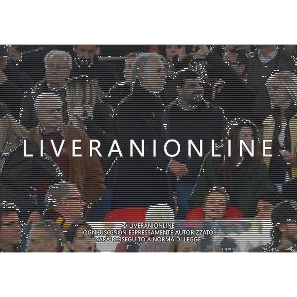 UEFA Champions League 2017/2018 Quarti di Finale Ritorno Roma - 10.04.2018 Roma-Barcellona Nella Foto:Beatrice Maria Adelaide Marzia Vio, detta Bebe seduta in tribuna, giovanni malago’ e Roberto Fabbricini /Ph.Vitez-Ag. Aldo Liverani