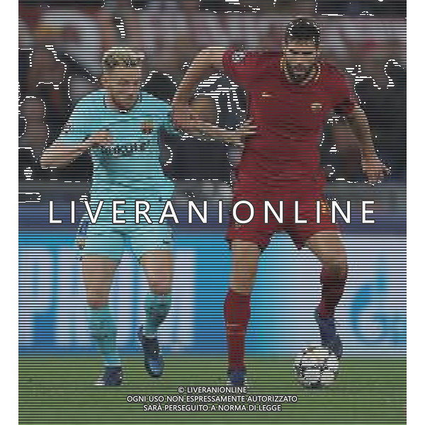 UEFA Champions League 2017/2018 Quarti di Finale Ritorno Roma - 10.04.2018 Roma-Barcellona Nella Foto: federico fazio e rakitic /Ph.Vitez-Ag. Aldo Liverani