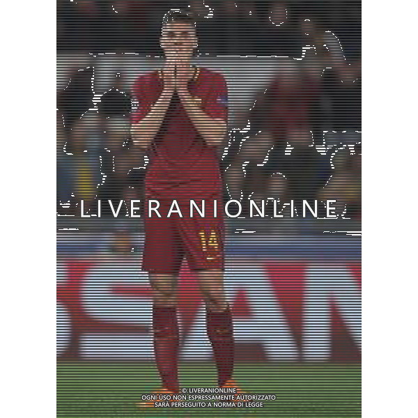 UEFA Champions League 2017/2018 Quarti di Finale Ritorno Roma - 10.04.2018 Roma-Barcellona Nella Foto: la delusione di patrik schick /Ph.Vitez-Ag. Aldo Liverani