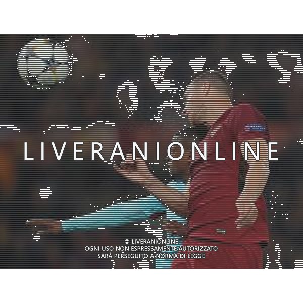 UEFA Champions League 2017/2018 Quarti di Finale Ritorno Roma - 10.04.2018 Roma-Barcellona Nella Foto:occasione di edin dzeko di testa parata da ter stegen /Ph.Vitez-Ag. Aldo Liverani