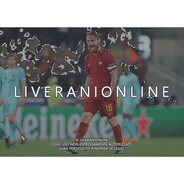 UEFA Champions League 2017/2018 Quarti di Finale Ritorno Roma - 10.04.2018 Roma-Barcellona Nella Foto: esultanza dopo il gol su rigore di daniele de rossi /Ph.Vitez-Ag. Aldo Liverani