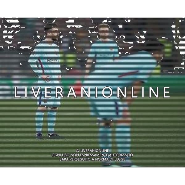 UEFA Champions League 2017/2018 Quarti di Finale Ritorno Roma - 10.04.2018 Roma-Barcellona Nella Foto: delusione di lionel messi /Ph.Vitez-Ag. Aldo Liverani