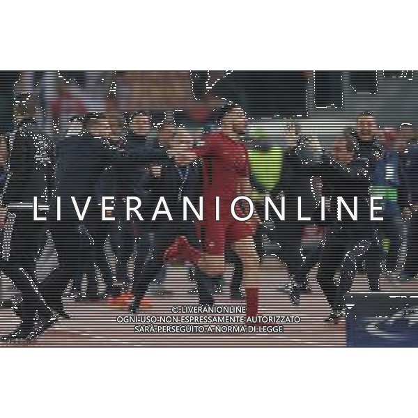 UEFA Champions League 2017/2018 Quarti di Finale Ritorno Roma - 10.04.2018 Roma-Barcellona Nella Foto: esultanza dopo il gol di Kostas Manolas /Ph.Vitez-Ag. Aldo Liverani