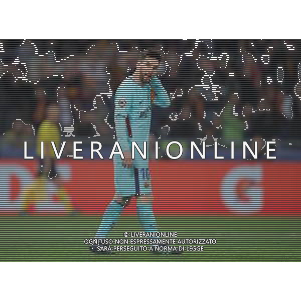 UEFA Champions League 2017/2018 Quarti di Finale Ritorno Roma - 10.04.2018 Roma-Barcellona Nella Foto:delusione di lionel messi /Ph.Vitez-Ag. Aldo Liverani