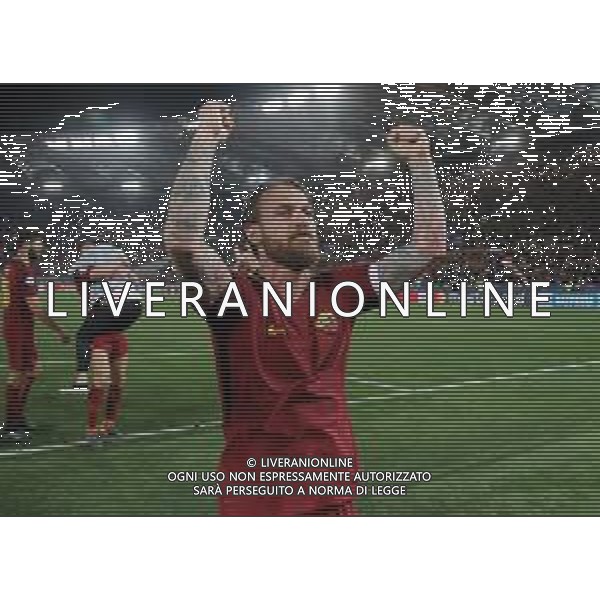 UEFA Champions League 2017/2018 Quarti di Finale Ritorno Roma - 10.04.2018 Roma-Barcellona Nella Foto: esultanza dei giocatori della roma che festeggiano a fine gara - daniele de rossi /Ph.Vitez-Ag. Aldo Liverani