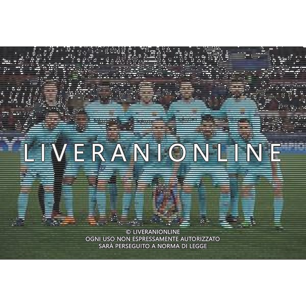 UEFA Champions League 2017/2018 Quarti di Finale Ritorno Roma - 10.04.2018 Roma-Barcellona Nella Foto:Barcellona Squadra Formazione Ter Stegen,Semedo,Pique,Rakitic,Busquets,Iniesta,Suarez,Messi,Alba,Roberto,Umtiti /Ph.Vitez-Ag. Aldo Liverani