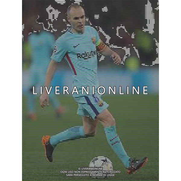 UEFA Champions League 2017/2018 Quarti di Finale Ritorno Roma - 10.04.2018 Roma-Barcellona Nella Foto:Iniesta Andreas /Ph.Vitez-Ag. Aldo Liverani