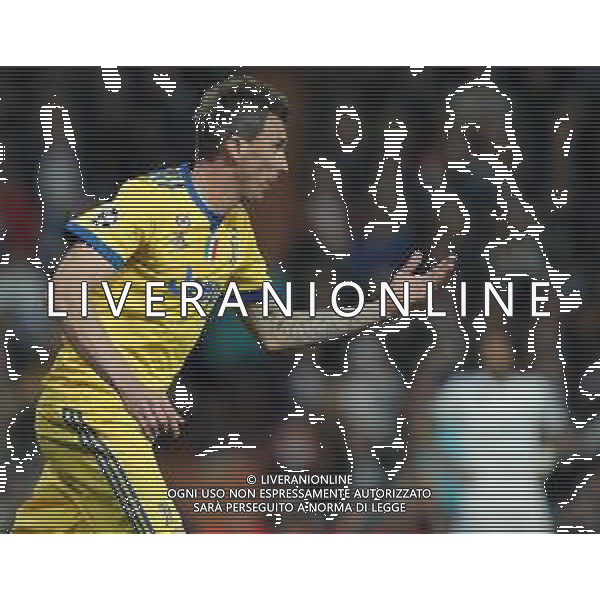 UEFA Champions League 2017/2018 Quarti di Finale Ritorno Madrid - 11.04.2018 Real Madrid-Juventus Nella Foto: esultanza dopo il secondo gol di mario mandzukic /Ph.Vitez-Ag. Aldo Liverani