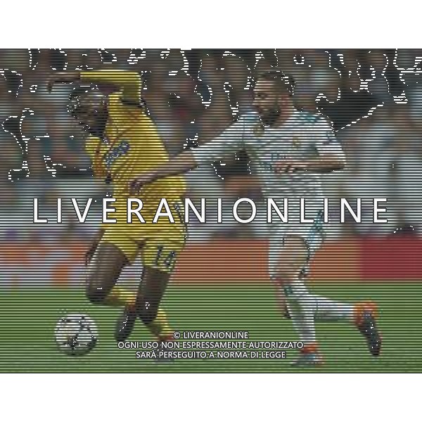 UEFA Champions League 2017/2018 Quarti di Finale Ritorno Madrid - 11.04.2018 Real Madrid-Juventus Nella Foto: blaise matuidi e Daniel Carvajal /Ph.Vitez-Ag. Aldo Liverani