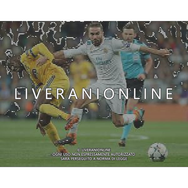 UEFA Champions League 2017/2018 Quarti di Finale Ritorno Madrid - 11.04.2018 Real Madrid-Juventus Nella Foto: blaise matuidi e Daniel Carvajal /Ph.Vitez-Ag. Aldo Liverani