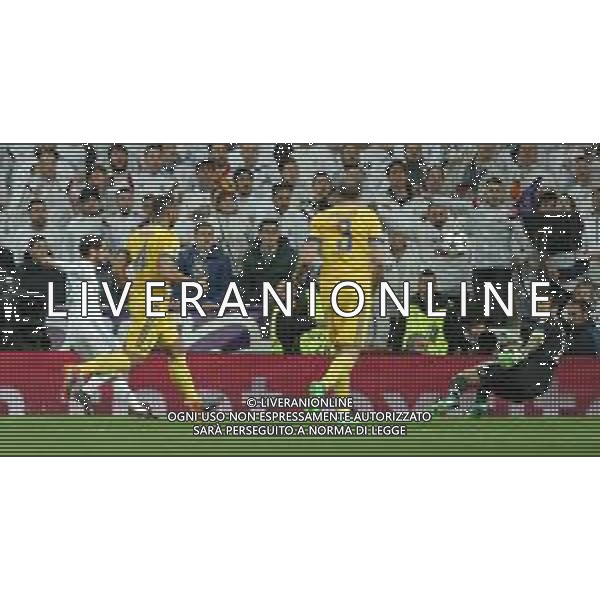 UEFA Champions League 2017/2018 Quarti di Finale Ritorno Madrid - 11.04.2018 Real Madrid-Juventus Nella Foto:parata di gianluigi buffon su isco /Ph.Vitez-Ag. Aldo Liverani