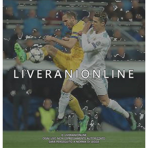 UEFA Champions League 2017/2018 Quarti di Finale Ritorno Madrid - 11.04.2018 Real Madrid-Juventus Nella Foto: giorgio chiellini e cristiano ronaldo /Ph.Vitez-Ag. Aldo Liverani