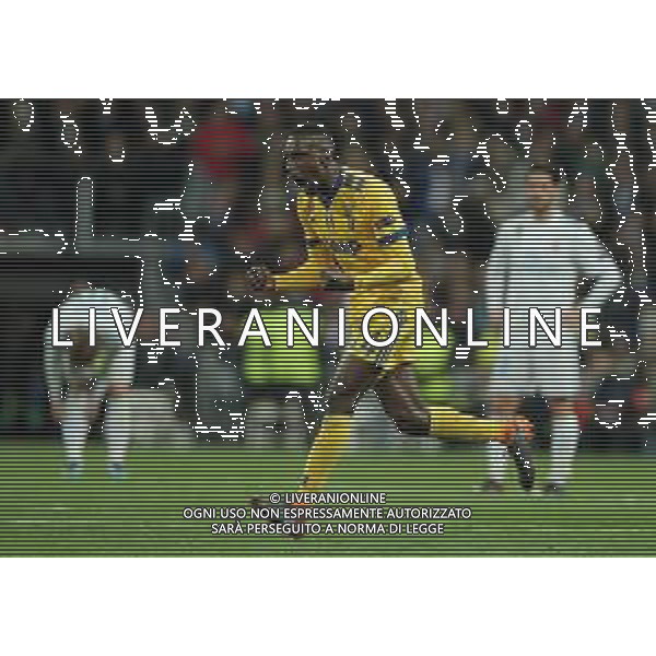 UEFA Champions League 2017/2018 Quarti di Finale Ritorno Madrid - 11.04.2018 Real Madrid-Juventus Nella Foto: esultanza dopo il gol di blaise matuidi /Ph.Vitez-Ag. Aldo Liverani